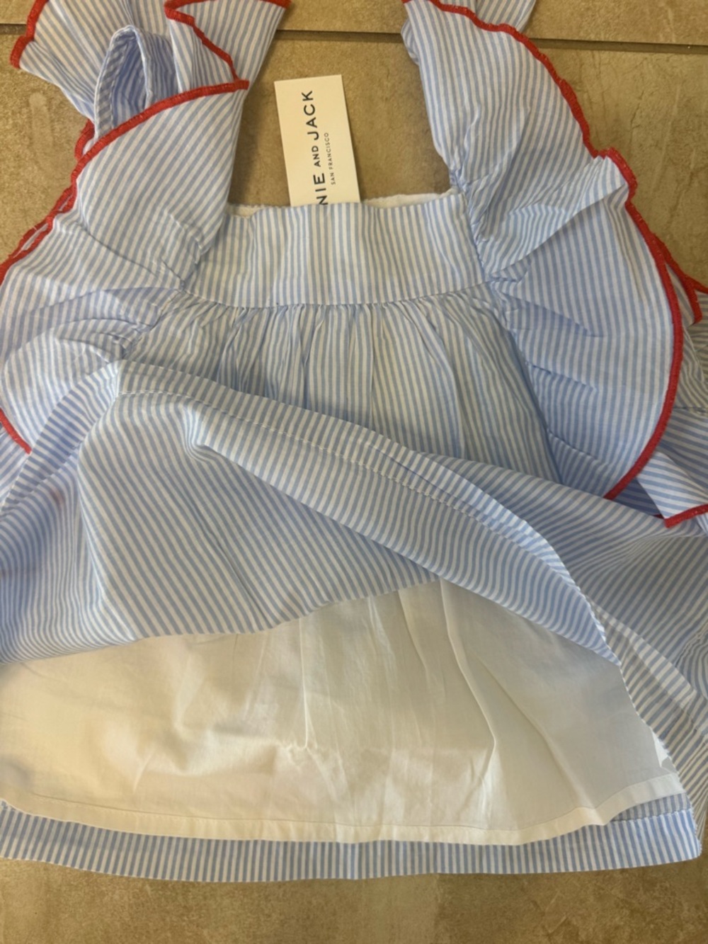 Janie and Jack Striped Ruffle Short and Striped Ruffle Top - Picture 11 of 15